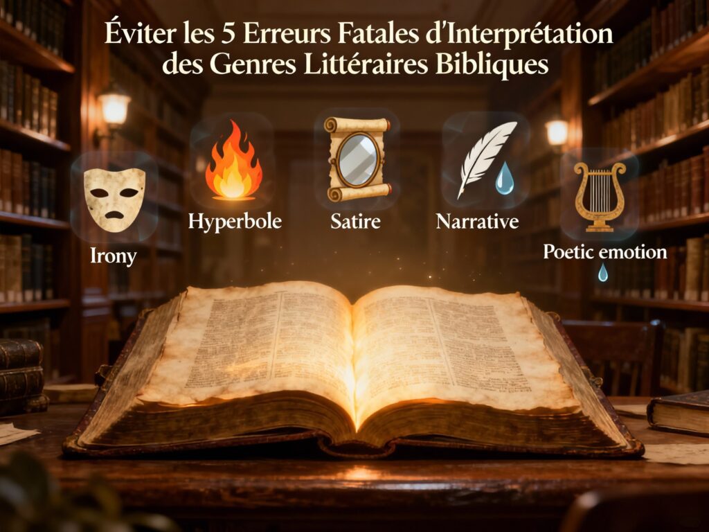 Éviter les 5 erreurs fatales d'interprétation des genres littéraires bibliques