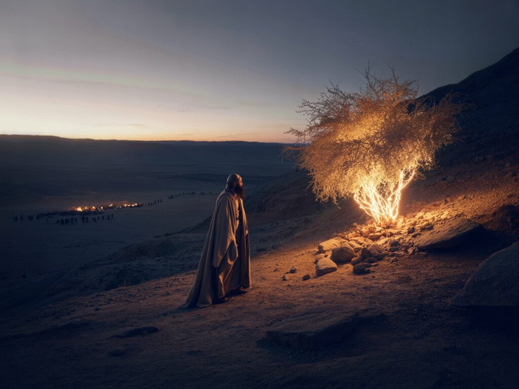 «Dieu dit à Moïse : Je suis celui qui suis. Tu parleras ainsi aux fils d'Israël : JE-SUIS m'a envoyé vers vous" » (Ex 3, 13-20)