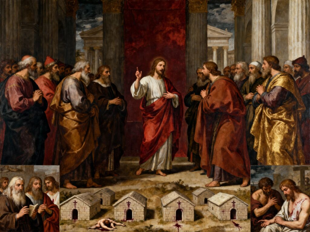 « Cette génération devra rendre compte du sang de tous les prophètes depuis le sang d’Abel jusqu’au sang de Zacharie » (Lc 11, 47-54) « Cette génération devra rendre compte du sang de tous les prophètes depuis le sang d’Abel jusqu’au sang de Zacharie » (Lc 11, 47-54)