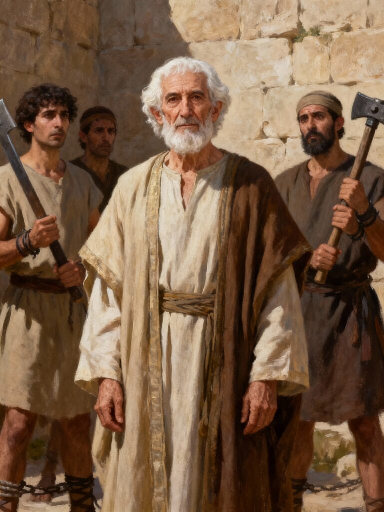 «"باختياري الموت من أجل شرائعنا الجليلة والمقدسة، أكون قد تركت مثالاً نبيلاً للموت الجميل" (2 مكابيين 6: 18-31)