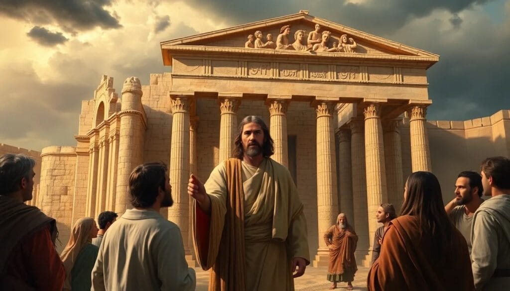 «एक पत्थर दूसरे पर न छूटेगा» (लूका 21:5-11)