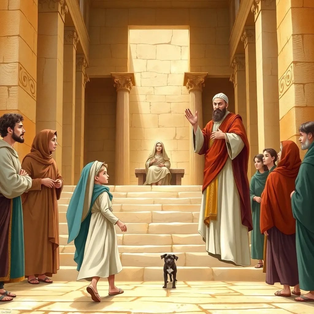 הקרבת מרים לבית המקדש: מעשה של אמונה וזמינות