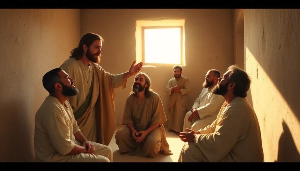 Creyendo en Jesús, dos ciegos son sanados. (Mt 9,27-31)