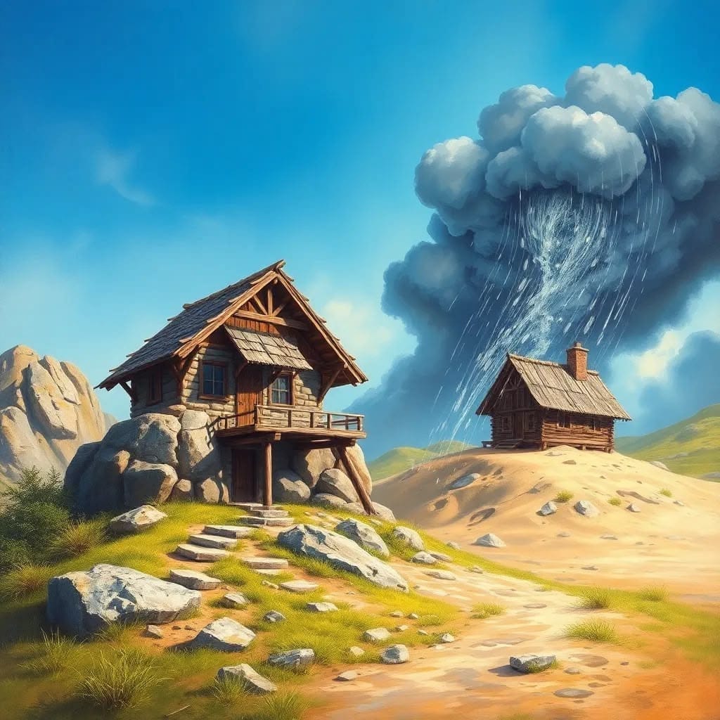 «Para entrar no reino dos céus, é preciso fazer a vontade de meu Pai» (Mt 7:21, 24-27)