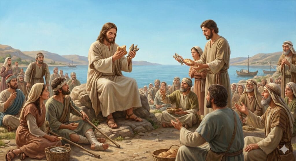 شفى يسوع المرضى وكثر الخبز (متى 15: 29-37)