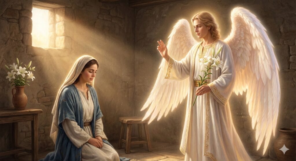 «¡Salve, llenos de gracia, el Señor está con ustedes!» (Lucas 1:26-38) «¡Salve, llenos de gracia, el Señor está con ustedes!» (Lucas 1:26-38)