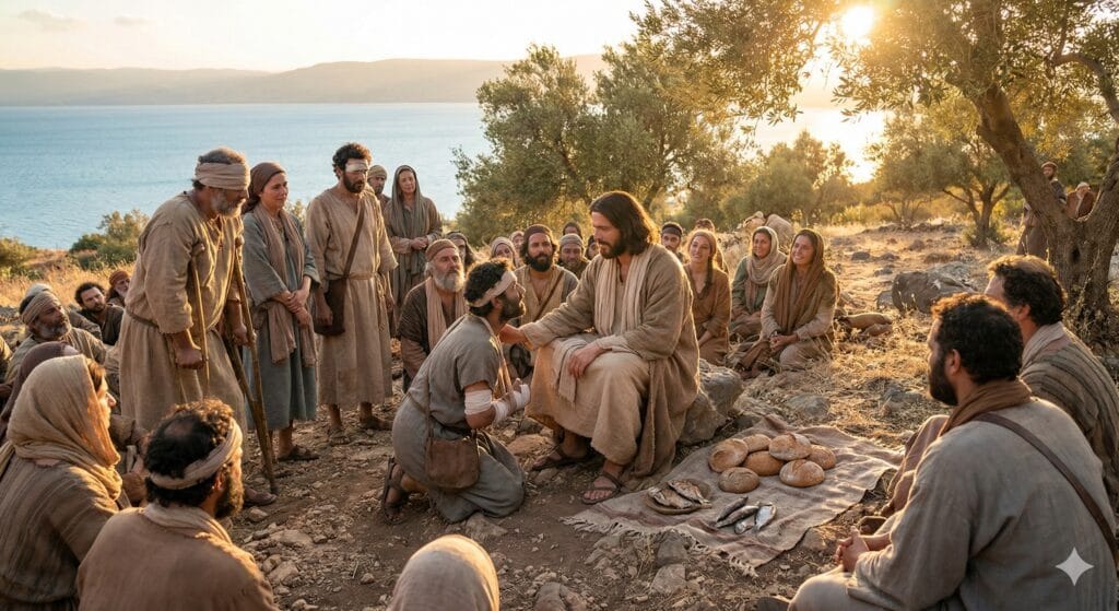 شفى يسوع المرضى وكثر الخبز (متى 15: 29-37)